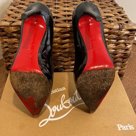 Christian Louboutin Black Patent leather Pigalle Plato 120 - Picture 3 of 12